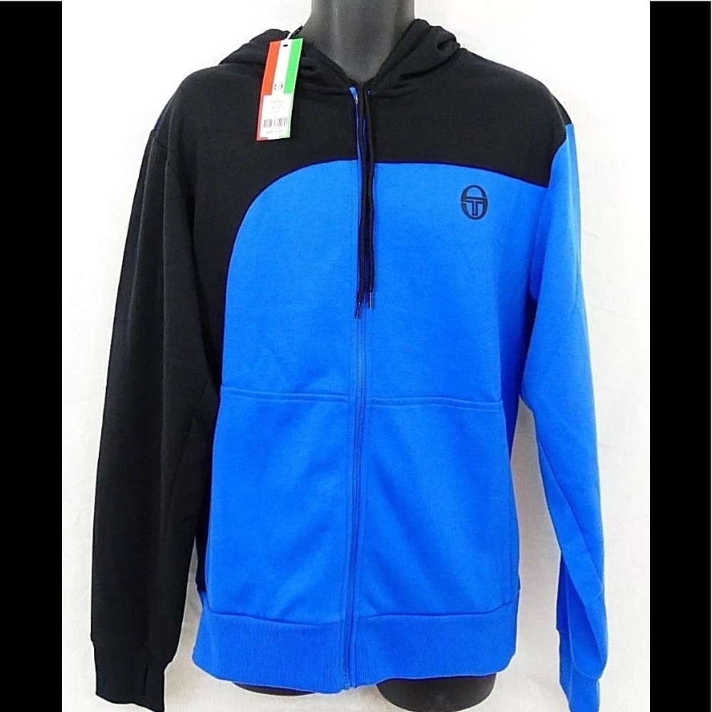 NWT Sergio Tacchini Men's Track Jacket Zip Hood
